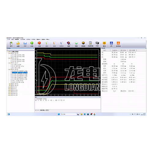 合閘電阻測(cè)試界面